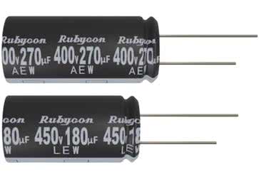 Kondensatory elektrolityczne aluminiowe z serii AEW
