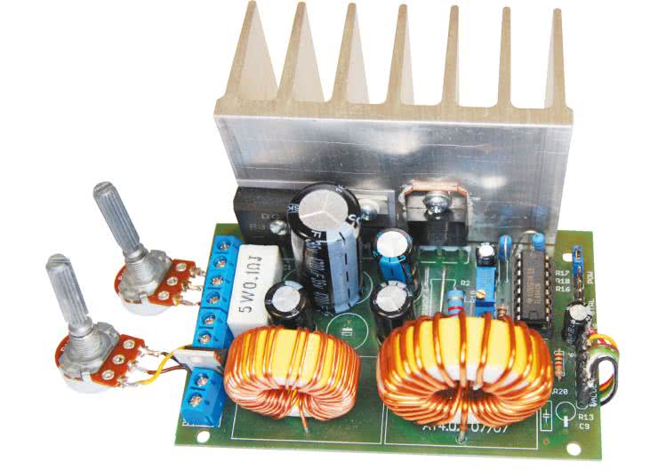 Regulowany stabilizator impulsowy 0-25 V, 0-5 A