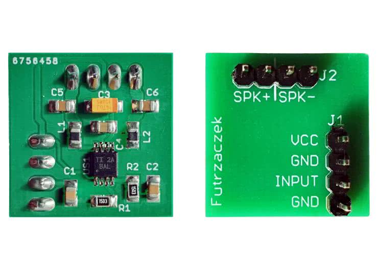 Miniaturowy wzmacniacz audio w klasie D